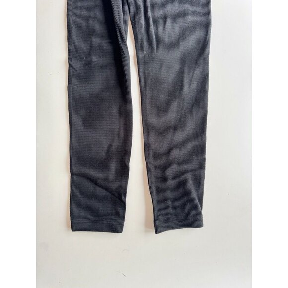 Aritzia TNA Black Cotton Waffle Knit Jogger Pants Sweatpants, Size M - Picture 6 of 13
